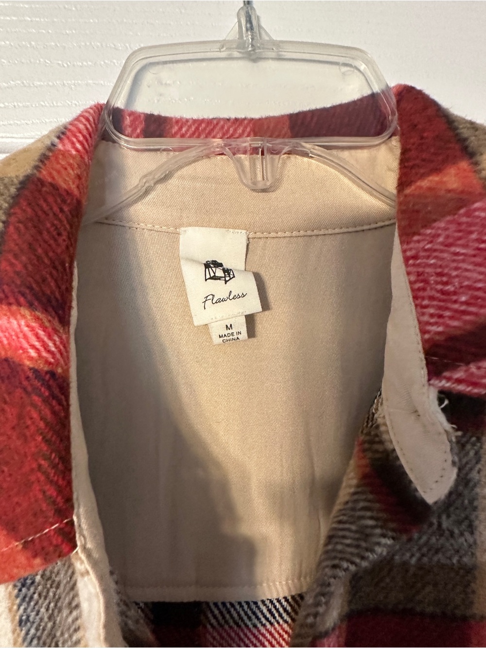 LAWLESS Red Plaid Button-Front Shacket - Picture 3 of 7